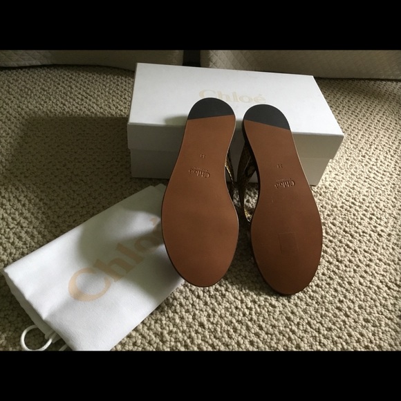 CHLOE RONY sandals in python print leather 38 IT - Picture 4 of 8